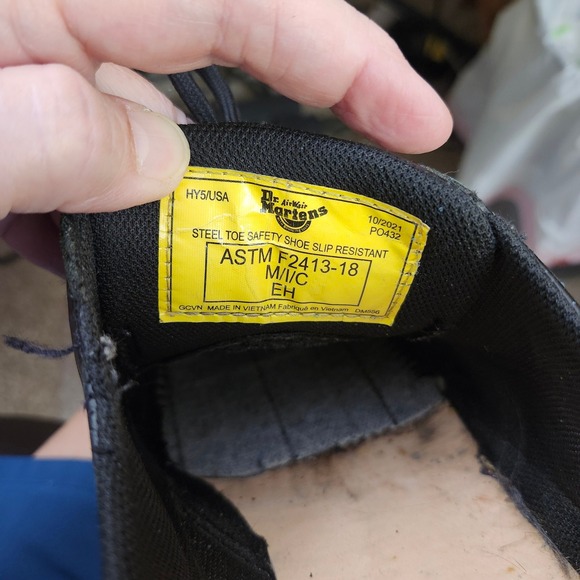 Dr. Martens 1461  Steel Toe Safety Shoes Slip Resistant Work Oxfords Sz L11 M10 - Picture 6 of 12